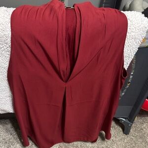 Max Studio Rich Red Blouse
